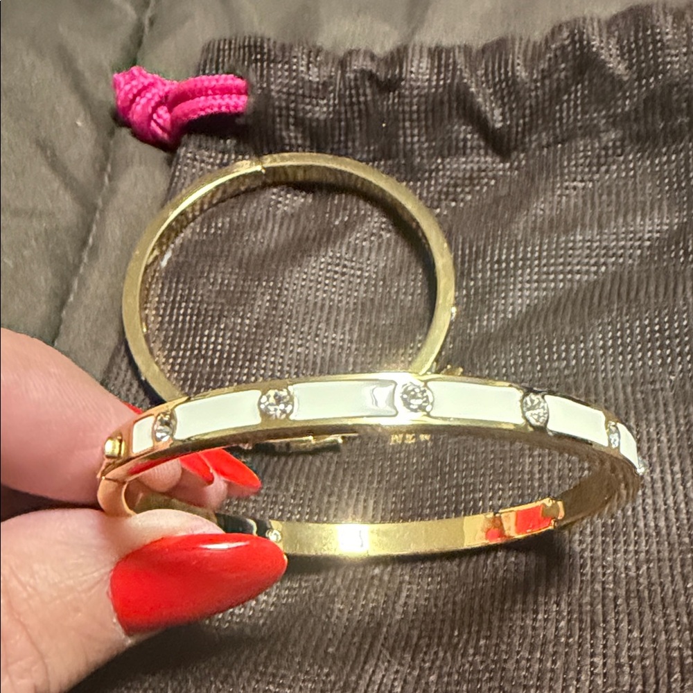 Kate Spade Gold and Black/Cream and gold Crystal Bracelets - Picture 5 of 6